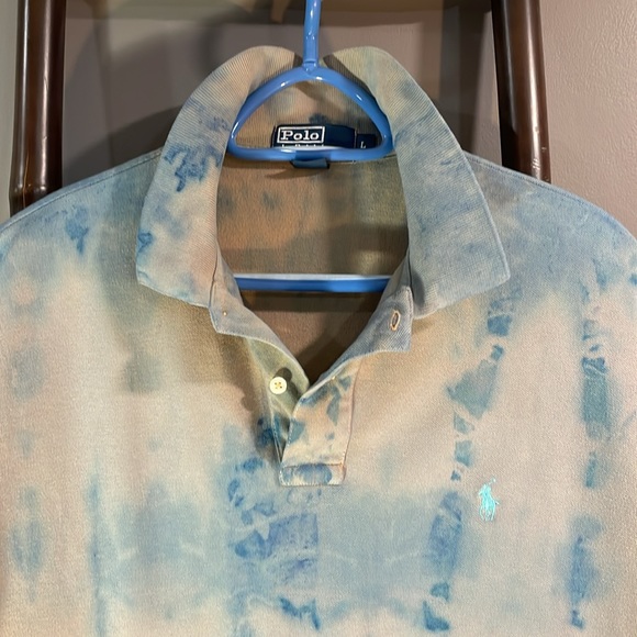 Ralph Lauren men Large 100% cotton artisan dyed.  One of a kind! Polo - Picture 13 of 17